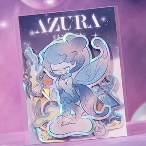 Pop Mart Azura 25pcs Cartoon-Themed Shiny And Colorful Stickers